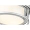 Z-Lite Willow 3 Light Flush Mount, Brushed Nickel, Inner White & Outer Clear 426F16-BN - alternate 3